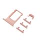 [000] iPhone 7 Plus Side Buttons Set and Sim Card Tray Holder Nano Slot Space Replacement [Rose Gold]