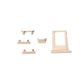 [000] iPhone 7 Plus Side Buttons Set and Sim Card Tray Holder Nano Slot Space Replacement [Gold]
