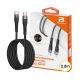 Powerboost USB-C to USB-C Braided Fast Charging & Data Cable [200cm] [Black] [Max 60W]