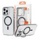 Case It F MagicCam Series Camera Ring Kickstand Transparent Case for iPhone 15 Pro Max w/ Magsafe