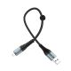 Hoco X38 Cool Charging Data Cable Type-A to Lightning [25cm] [Black]