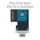 iPad Pro 11 2018 / Pro 11 2nd Gen 2020 / Pro 12.9 3rd Gen 2018 / Pro 12.9 4th Gen 2020 Charging Port Flex Cable Ribbon [White]