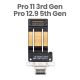 iPad Pro 11 3rd Gen 2021 / 4th Gen 2022 / iPad Pro 12.9 5th Gen 2021 / 6th Gen 2022 Charging Port Flex Cable Ribbon Replacement [Grey]