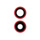 iPhone 12 / 12 Mini Rear Camera Lens Cover Ring Replacement [Red] [2Pcs]
