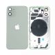 iPhone 12 Mini Back Rear Battery Cover Housing Door Replacement [with Frame] [Green]