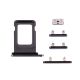 iPhone 12 Pro / 12 Pro Max Side Buttons Set and Sim Card Tray Holder Replacement [Black]