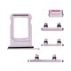 iPhone 13 / 13 Mini Side Buttons Set and Sim Card Tray Holder Replacement [Pink]