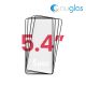 NUGLAS 5D Tempered Glass Protector for iPhone 13 Mini [Black] [No Package] (5 pcs)