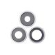 iPhone 13 Pro / 13 Pro Max Rear Camera Lens Cover Ring Replacement [Silver] [3Pcs]