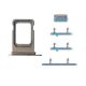 iPhone 13 Pro / 13 Pro Max Side Buttons Set and Sim Card Tray Holder Replacement [Blue]