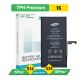 iPhone 15 Internal Li-ion Battery Replacement A3018 3349mAh [with Battery Sticker] [TPH Premium]