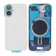iPhone 16 Back Rear Battery Cover Housing Door Replacement [With Rear Camera Lens] [White] [With MagSafe Magnet] [Camera Ring and Rear Glass 2in1] [Glass with Metal Panel]