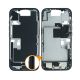 iPhone 16 Pro Middle Frame with Camera Button Soldered [Assembly] [Black Titanium]