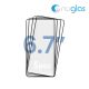NUGLAS 5D Tempered Glass Protector for iPhone 16 Pro / 17 / 17 Pro / 18 Pro [Black] [No Retail Package] (5pcs)
