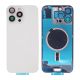 iPhone 16 Pro Max Back Rear Battery Cover Housing Door Replacement [With Rear Camera Lens] [White Titanium] [With MagSafe Magnet] [Camera Ring and Rear Glass 2in1] [Glass with Metal Panel]