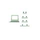iPhone 17 Side Buttons Set and Sim Card Tray Holder Replacement [Sage]