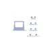 iPhone 17 Side Buttons Set and Sim Card Tray Holder Replacement [Lavender]