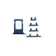 iPhone 17 Pro / 17 Pro Max Side Buttons Set and Sim Card Tray Holder Replacement [Deep Blue]