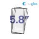 NUGLAS 5D Tempered Glass Protector for iPhone X / XS / 11 Pro [Black] [No Package] (5 pcs)