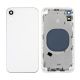 iPhone XR Back Rear Battery Cover Housing Door Replacement [with Frame] [White]