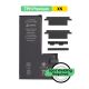 iPhone XS Internal Li-ion Battery Core Replacement 2659 mAh [Spot Welding Required] [TPH Premium]