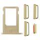 [000] iPhone 6 Plus Side Buttons Set and Sim Card Tray Holder Nano Slot Space Replacement[Gold]