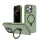 Case It CozyGrip Series Magnetic Kickstand Matte Case for iPhone 15 [Green]