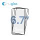NUGLAS 5D Tempered Glass Protector For iPhone 15 Plus / 16 Plus [Black][No Retail Package] (5 pcs)