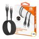 Powerboost USB-A to USB-C Braided Fast Charging & Data Cable [120cm] [Black]