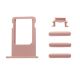 [000] iPhone 6S Side Buttons Set and Sim Card Tray Holder Nano Slot Space Replacement [Rose Gold]