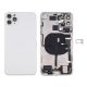 iPhone 11 Pro Max Back Rear Battery Cover Housing Door Replacement [Assembly] [with Frame] [White]