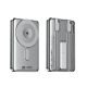 Remax CX-2 15W Output 10000mAh Dual Fast Charging Cabled Foldable Holder Magnetic Wireless Charging Power Bank [Silver]