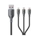 Wekome Kinkong Flash Series USB-A to Lightning/Micro-B/Type-C 3A Ultra-Fast Charging Cable [120cm] [Black]
