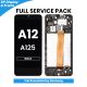 Samsung Galaxy A12 A125 LCD Screen Replacement with Digitizer Assembly [With Frame] [Service Pack] [Black]