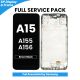 Samsung Galaxy A15 4G A155 / 5G A156 2023 OLED Screen Replacement with Digitizer Assembly [With Frame] [Service Pack] [Brave Black]