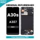 Samsung Galaxy A30s (A307) 2019 OLED Screen Replacement Assembly with Digitizer [With Frame] [Original Refurbished] [Black]