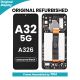 Samsung Galaxy A32 5G A326 LCD Screen Replacement with Digitizer Assembly [With Frame] [Original Refurbished] [Awesome Black]