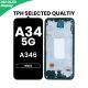Samsung Galaxy A34 5G A346 2023 OLED Screen Replacement with Digitizer Assembly [With Frame] [Aftermarket] [Black]