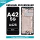 Samsung Galaxy A42 5G A426 OLED Screen Replacement with Digitizer Assembly [With Frame] [Original Refurbished] [Black]