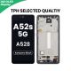 Samsung Galaxy A52s 5G (A528) 2021 OLED Screen Replacement with Digitizer Assembly [with Frame] [Aftermarket] [Black]