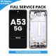 Samsung Galaxy A53 5G (A536) 2022 OLED Screen Replacement with Digitizer Assembly [With Frame] [Service Pack] [Awesome Black]
