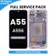 Samsung Galaxy A55 A556 2024 OLED Screen Replacement with Digitizer Assembly [With Frame] [Service Pack] [Awesome Lilac]
