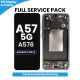 Samsung Galaxy A57 5G A576 2026 OLED Screen Replacement with Digitizer Assembly [With Frame] [Service Pack] [Awesome Navy]