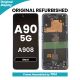 Samsung Galaxy A90 5G (A908) OLED Screen Replacement with Digitizer Assembly [With Frame] [Original Refurbished] [Black]