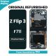 Samsung Galaxy Z Flip 3 F711 OLED Screen Replacement with Digitizer Assembly [With Frame] [High Quality] [Phantom Black]
