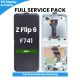 Samsung Galaxy Z Flip 6 F741 OLED Screen Replacement with Digitizer Assembly [With Frame] [Service Pack] [Mint]
