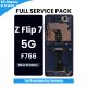 Samsung Galaxy Z Flip 7 5G F766 2025 OLED Screen Replacement with Digitizer Assembly [With Frame] [Service Pack] [Blue Shadow]