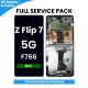 Samsung Galaxy Z Flip 7 5G F766 2025 OLED Screen Replacement with Digitizer Assembly [With Frame] [Service Pack] [Mint]