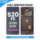 Samsung Galaxy S20FE 4G G780 / 5G G781 LCD Screen Replacement with Digitizer Assembly [With Frame] [Service Pack] [Cloud Lavender]