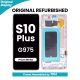 Samsung Galaxy S10 Plus G975 LCD Screen Replacement with Digitizer Assembly [With Frame] [Original Refurbished] [Prism White]